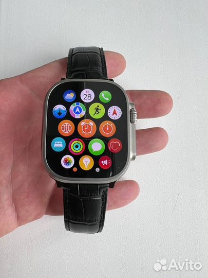 Кожаный ремешок бабочка для Apple Watch Series 1-8