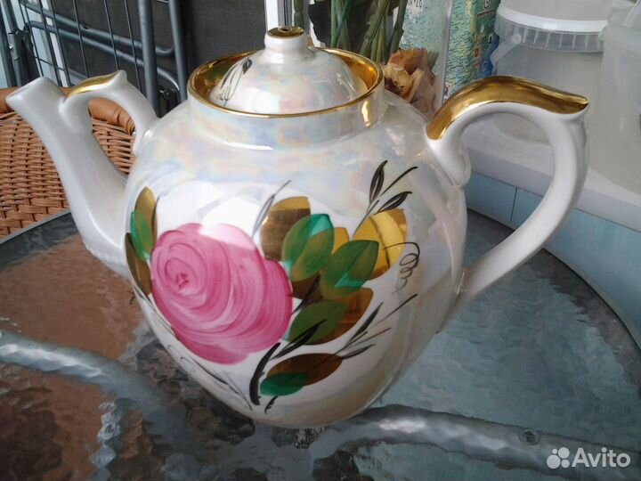 Чайник керамический.Дулево