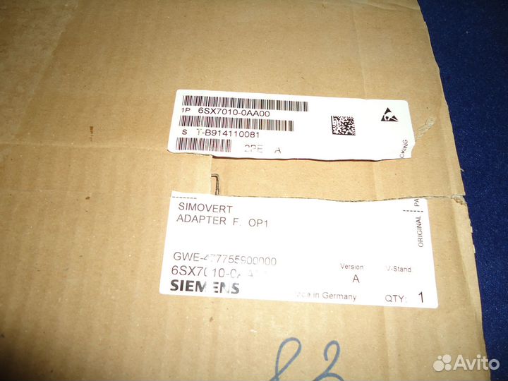6sx7010-0aa0 Адаптер для установк на шкаф панели