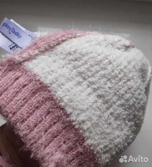 Шапка+снуд на девочку