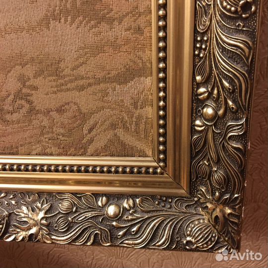 Картина гобелен, Италия, рама натуральное дерево