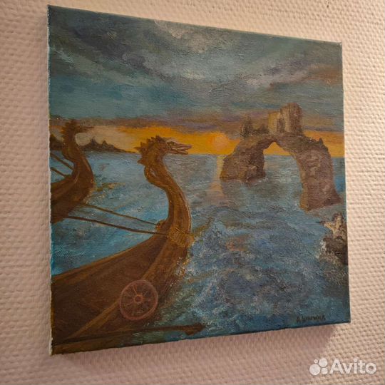 Картина холст масло 