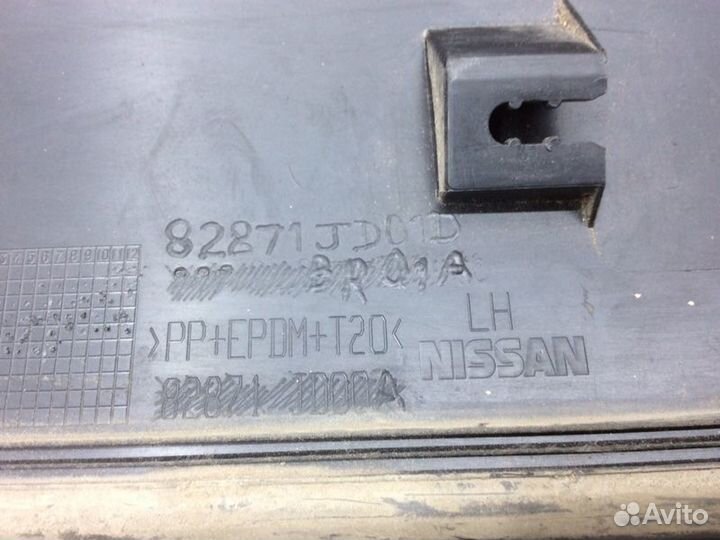 Накладка двери задняя левая Nissan Qashqai J10