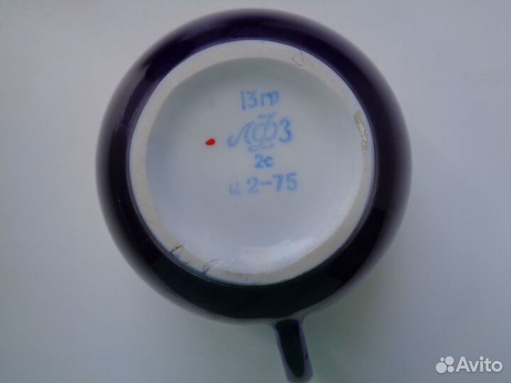 Чашки чайные лфз Кобальт СССР