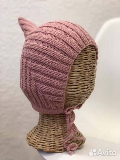 Вязаный комплект 2 шапочки, снуд, игрушки