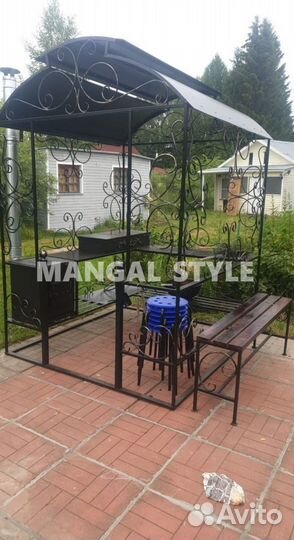 Мангал с крышей