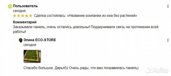 Картина из мха в гостиную