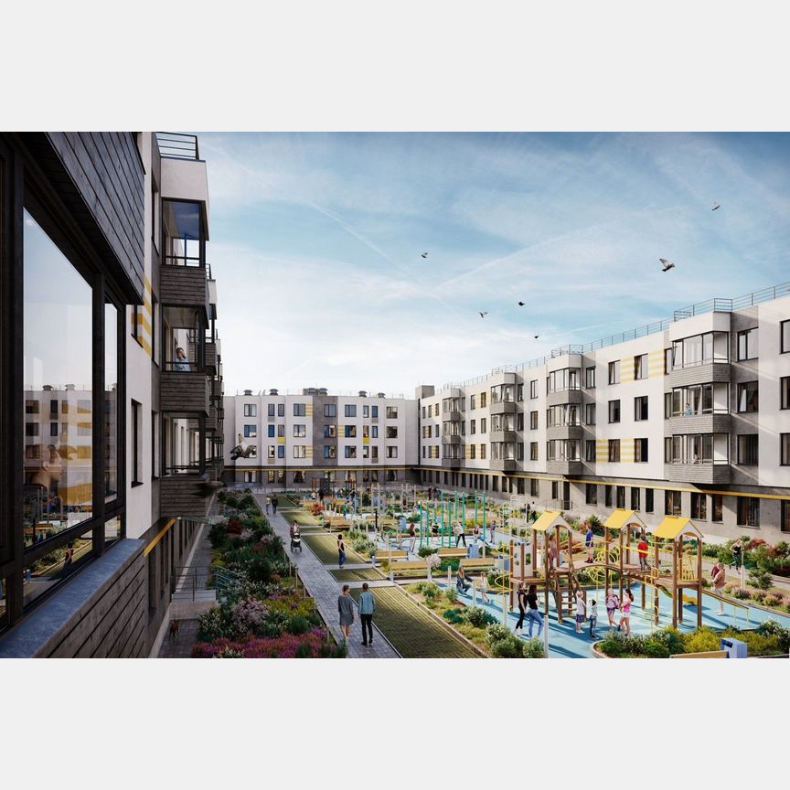 1-к. квартира, 51,6 м², 2/4 эт.