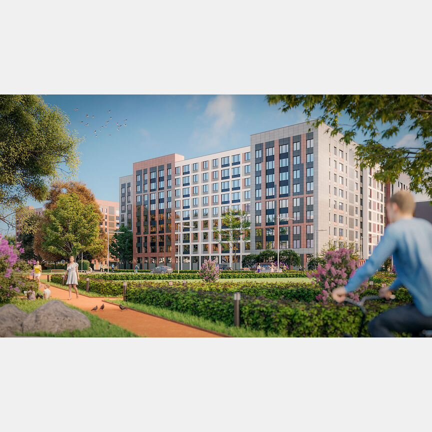 Квартира-студия, 26,9 м², 6/9 эт.