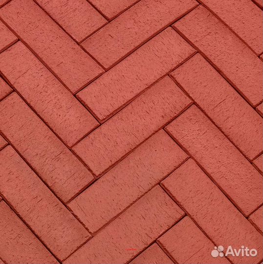 Клинкер тротуарный темно-красный флэш лср Глазго Л