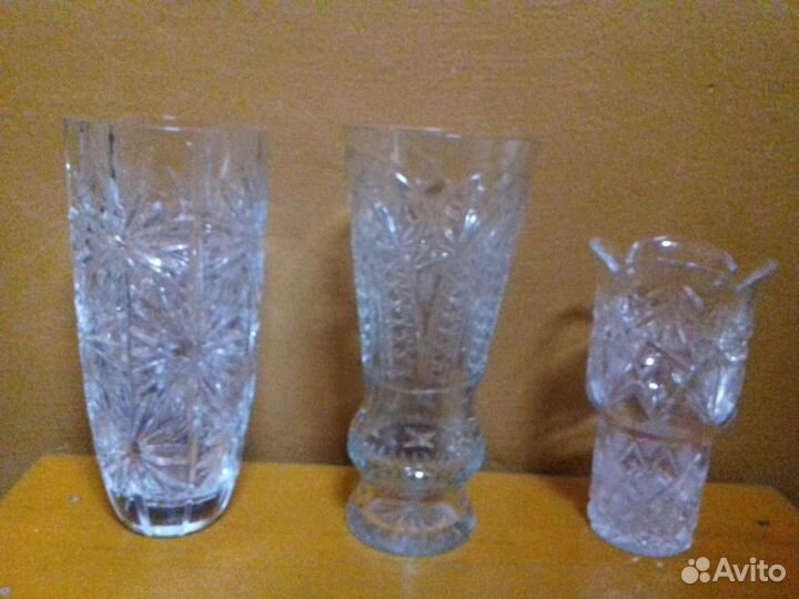 Ваза хрустальная