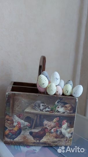 Короб пасхальный,декупаж