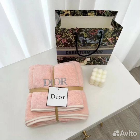Брендовый набор полотенец (Dior, Chanel, Burberry)