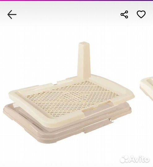 Лоток для собак со столбиком