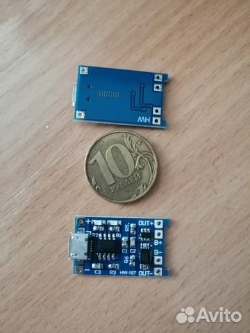 Модуль заряда-защиты li-ion батарей type-c, micro