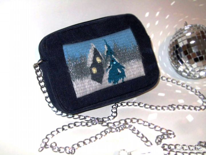 Сумочка джинсовая с гобеленом(ручная работа),новая