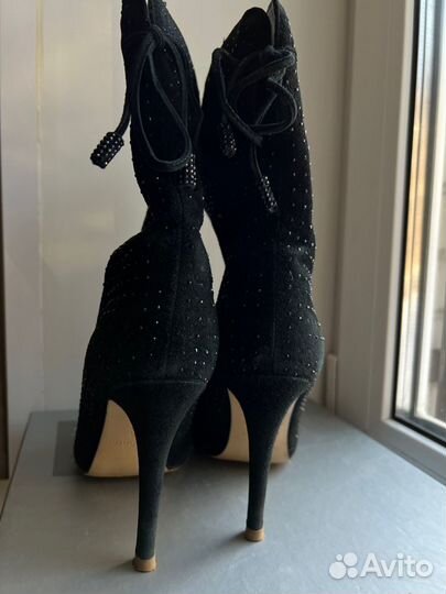 Ботильоны натуральная замша