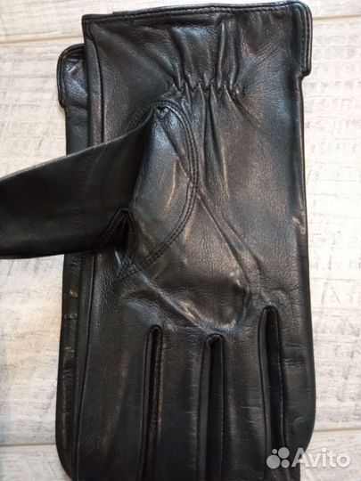 Мужские кожаные перчатки, Лайковые подклад шёлк