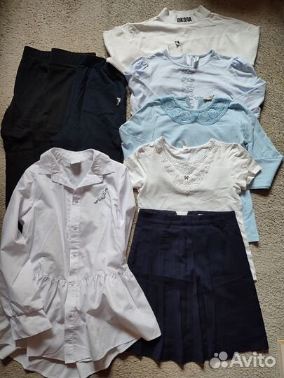 Школьные вещи пакетом на девочку 146 152