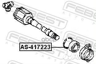 Подшипник приводного вала 41X72X23 AS417223 Febest