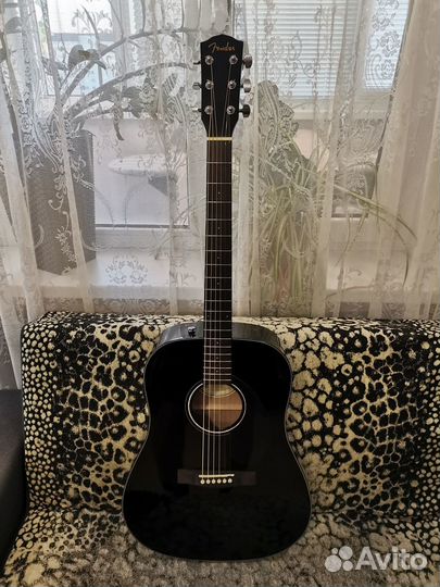Акустическая гитара Fender CD 60 S/ BLK