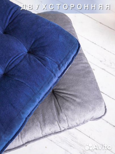 Подушка на стул с завязками 40х40