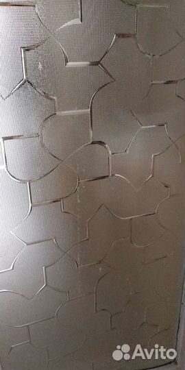 Стекло жёлто-оранжевое для витража мебели двери