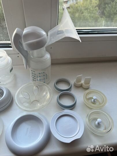 Бутылочки Avent Natural 125 мл/Молокоотсос ручной