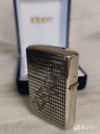 Зажигалка zippo armor sterling гравировка