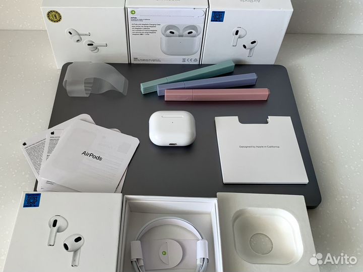 Наушники AirPods 3 Premium+ (чехол и доставка)