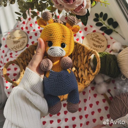 Вязаный жирафик