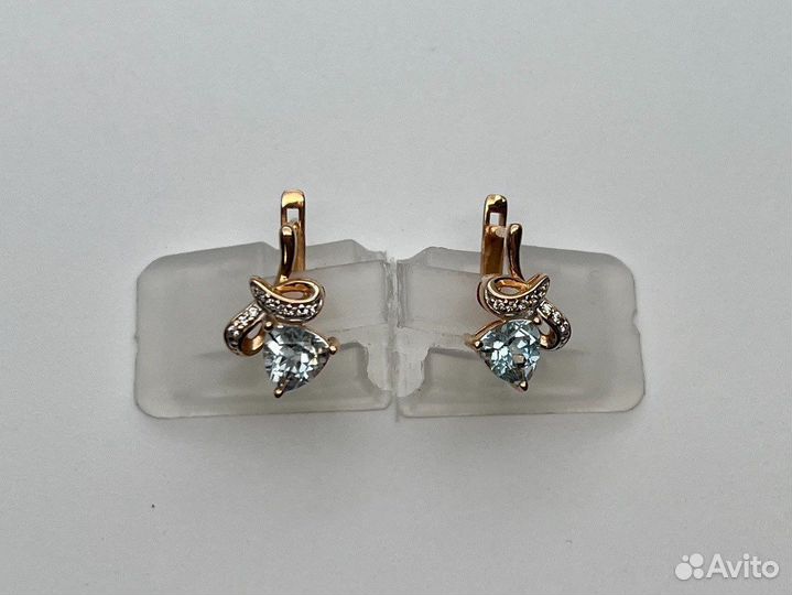 Золотые серьги 585 пробы