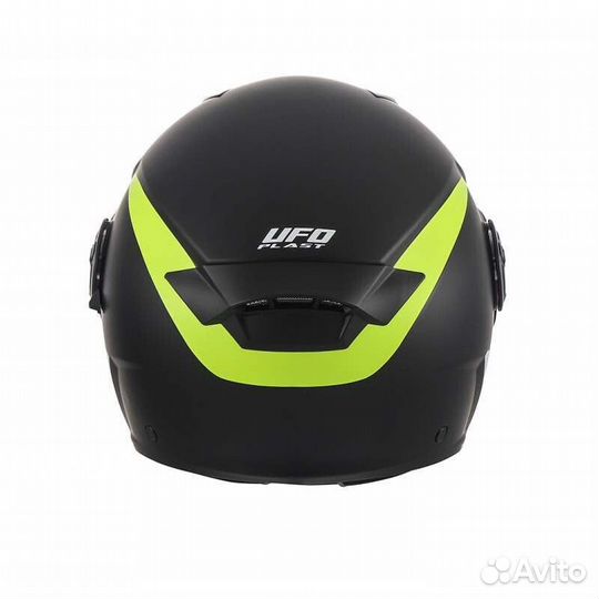 UFO Urban Spirit open face helmet Black / neon yellow