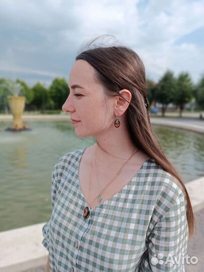 Серьги и кулон 