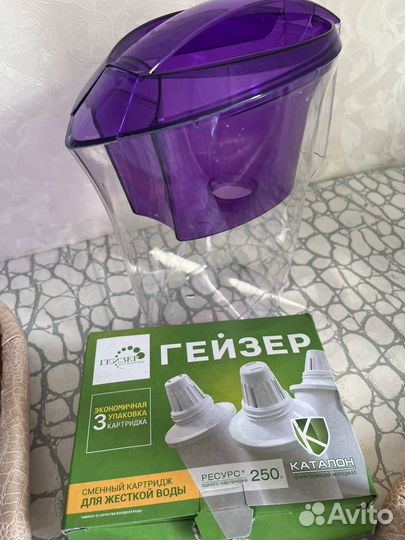Кувшин Фильтр для воды гейзер 3 литра