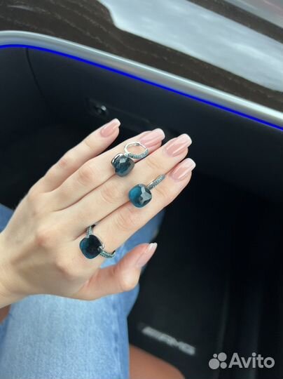 Серьги pomellato кольцо pomellato комплект серебро
