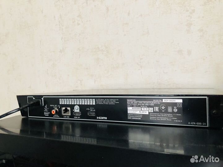 Bluray проигрыватель Sony BDP-S6200