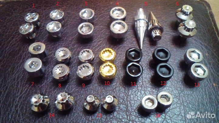 Пластиковые фальш болтики для реставрации дисков