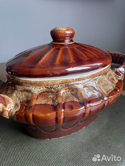 Фаянсовая посуда, котлетница времен СССР