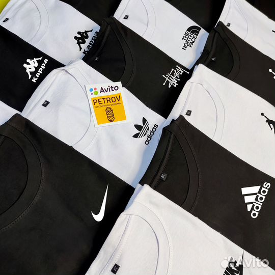 Футболки малый опт базовая черн 50