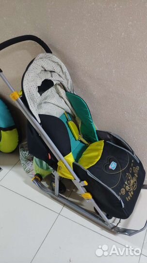 Детские санки коляска