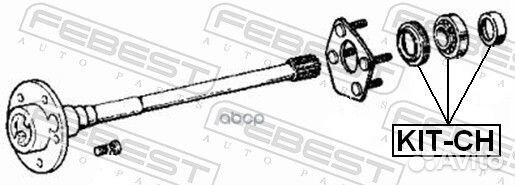 Подшипники задн полуоси комплект jeep grand CHE