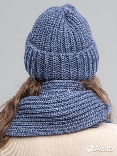 Комплект женский шапка и шарф