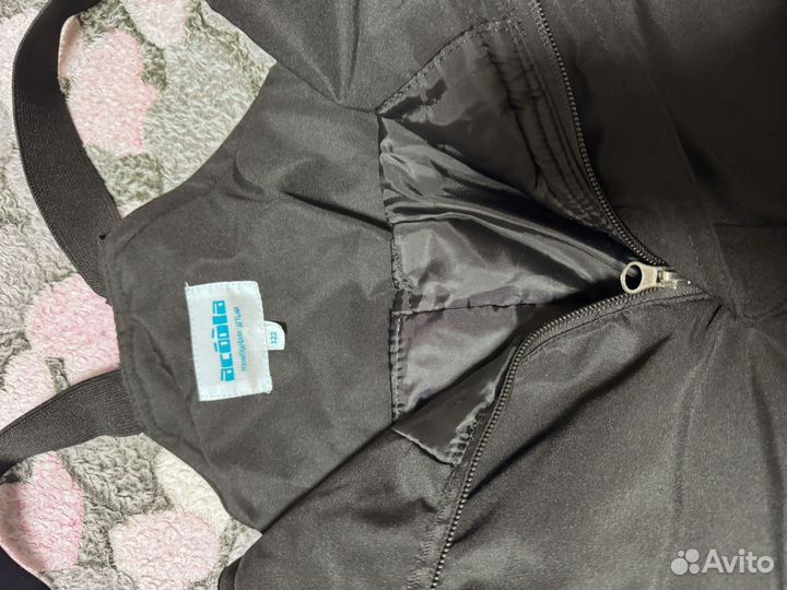 Зимние штаны(полукомбинезон) рост 122