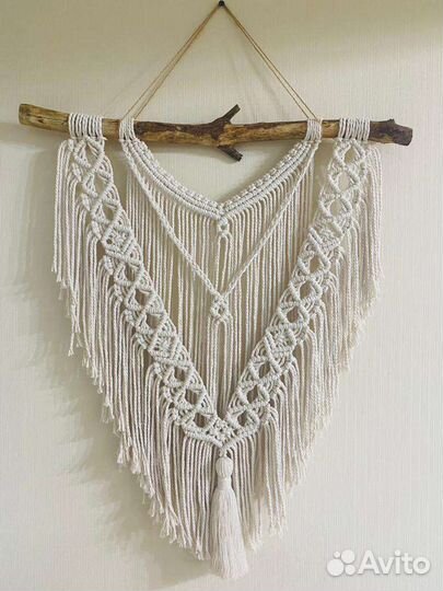Настенное панно ручной работы макраме