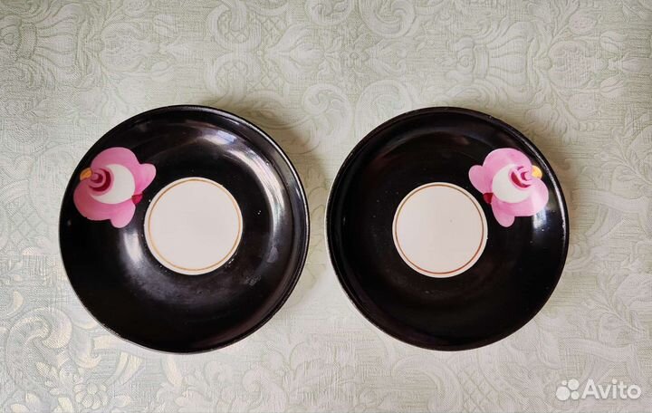 Блюдца Бишкильского фарфорового завода СССР