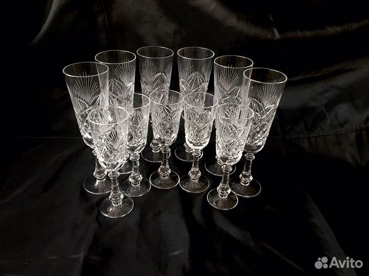 Хрустальные фужеры ссср, гдр