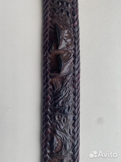 Ремень из кожи крокодила