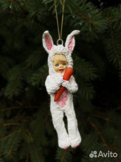 Ватные елочные игрушки