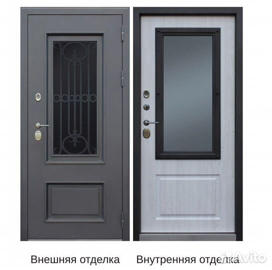 Дверь входная термо со стеклопакетом